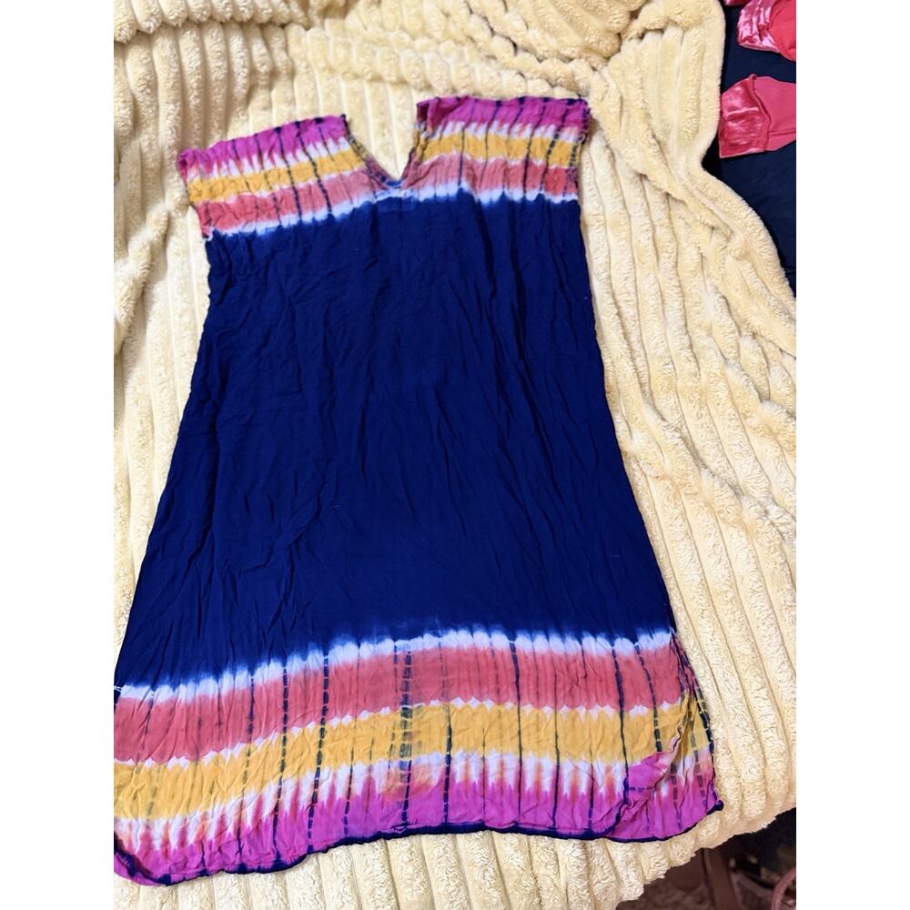 Women’s Bright Lounge Dress Swim Cover Summer Sundress Size Medium